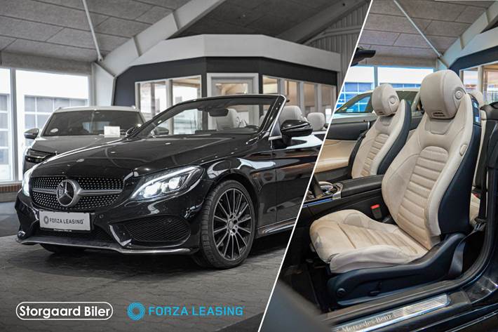 Sort Mercedes C200 fra 2016