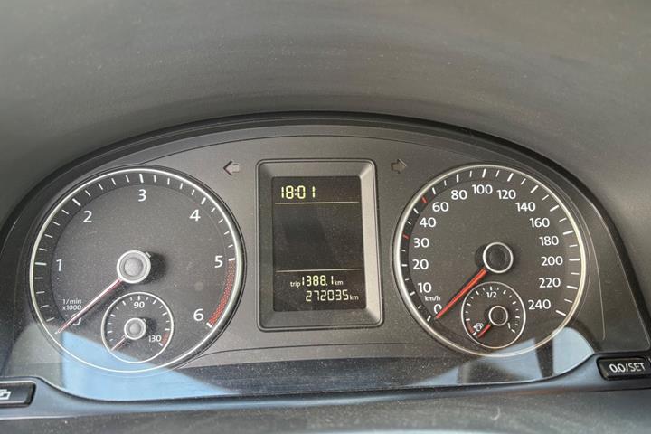 Grøn VW Caddy fra 2011