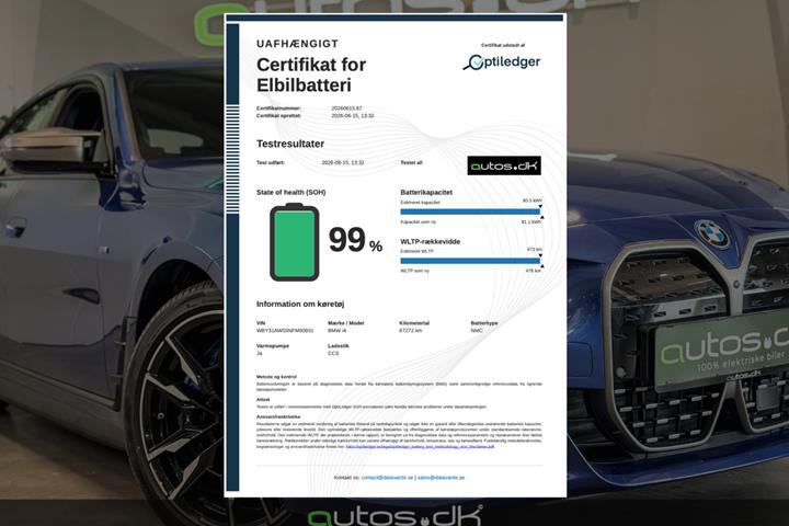 Blå BMW i4 fra 2022