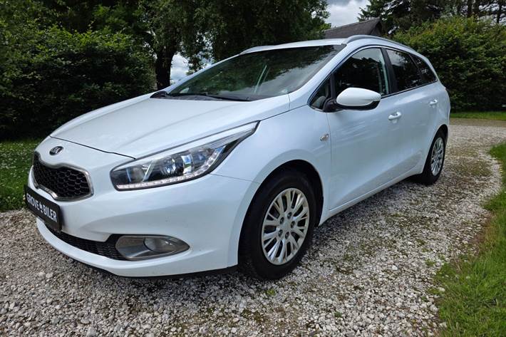 Hvid Kia Ceed fra 2015