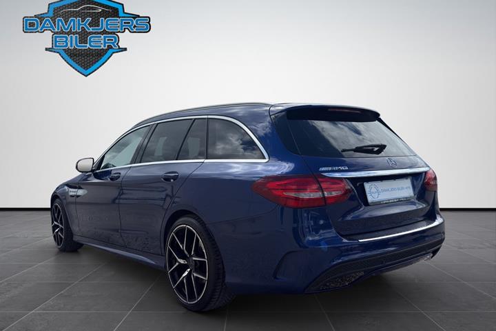 Blå Mercedes C200 d fra 2016