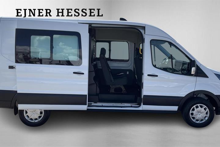 Hvid Ford E-Transit 390 L3 Van fra 2022 set udefra