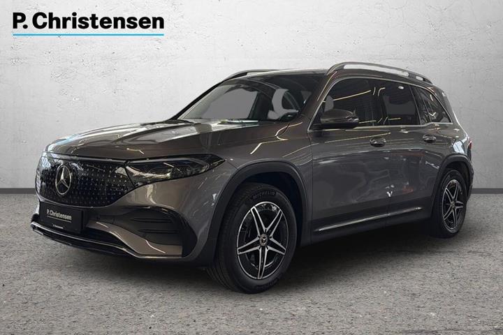 Grå Mercedes EQB350 fra 2024 set udefra