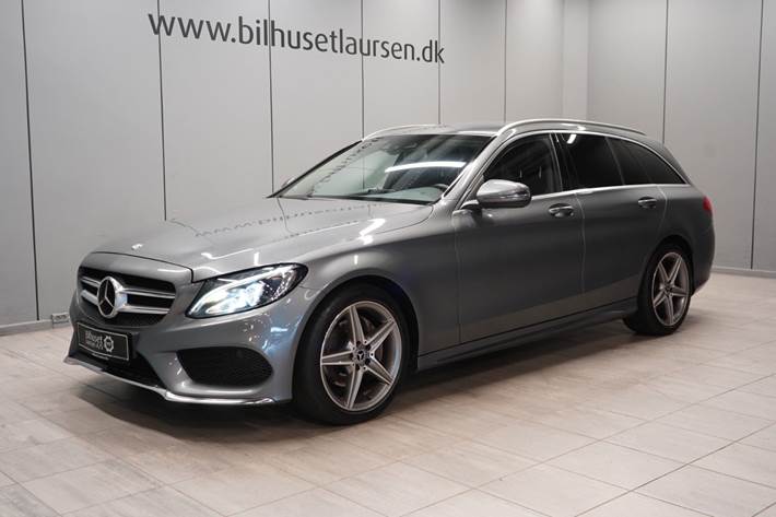 Grå Mercedes C220 d fra 2016