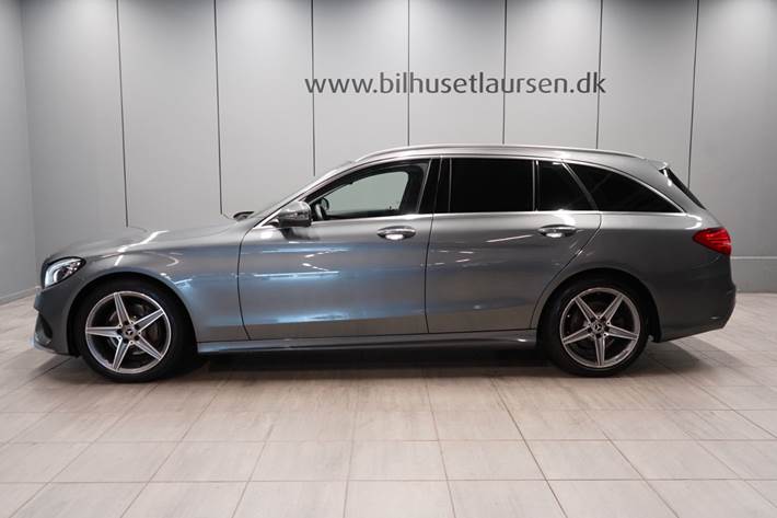 Grå Mercedes C220 d fra 2016