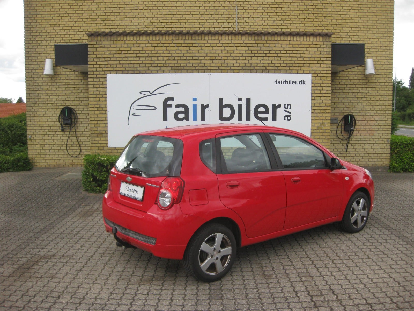 Rød Chevrolet Aveo fra 2010