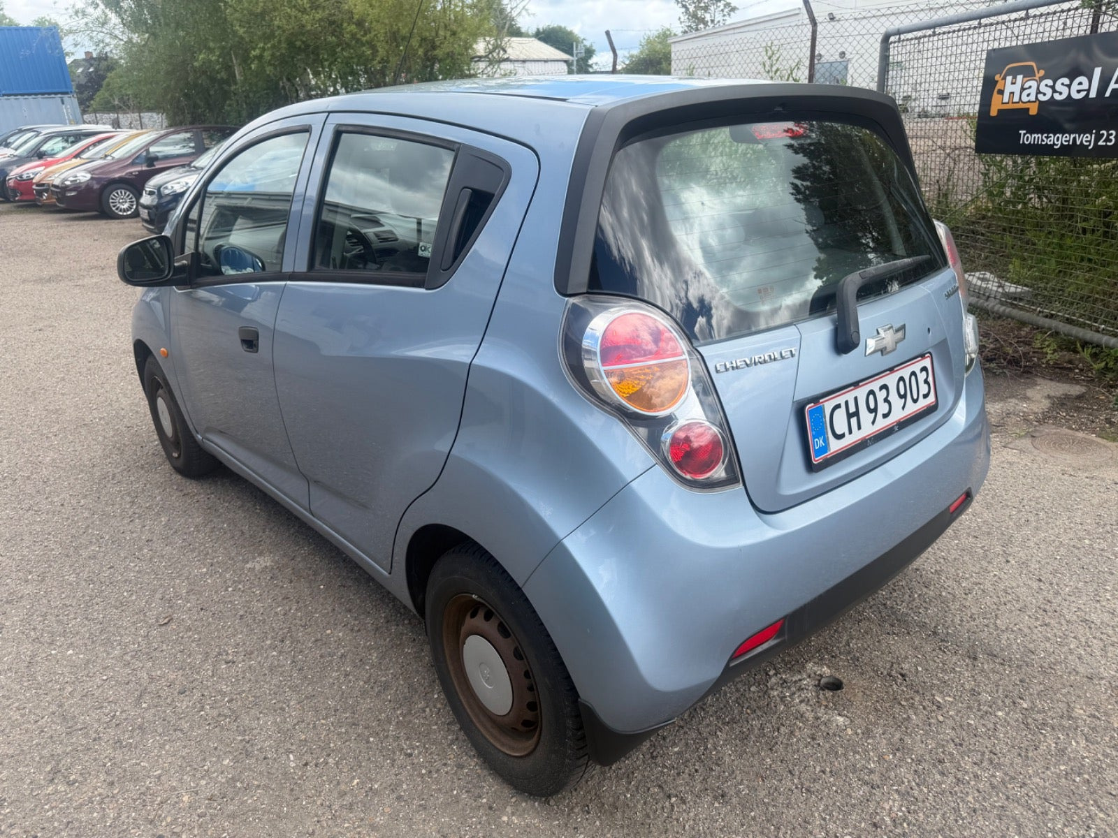 Grøn Chevrolet Spark fra 2010
