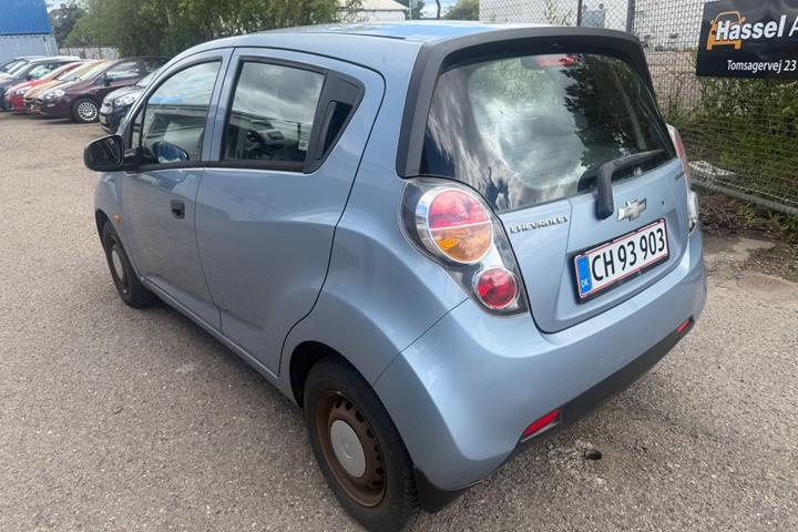 Grøn Chevrolet Spark fra 2010