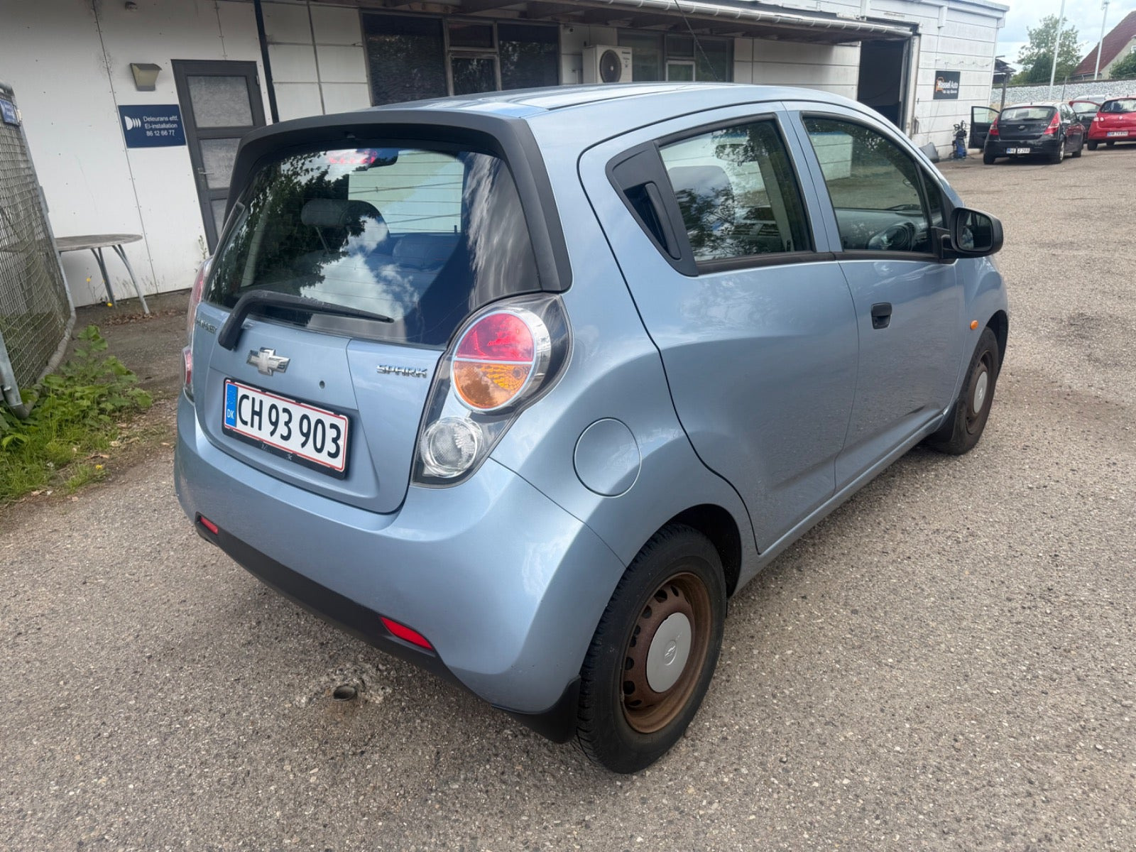 Grøn Chevrolet Spark fra 2010