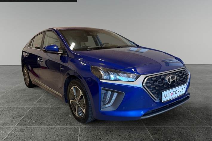 Blå Hyundai Ioniq fra 2020