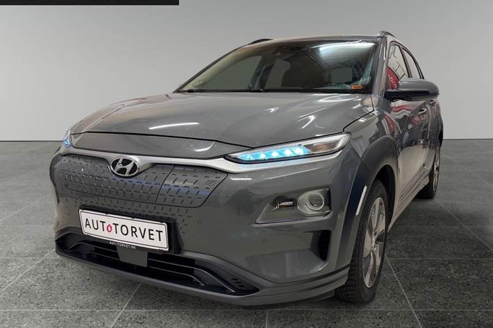 Grå Hyundai Kona fra 2018
