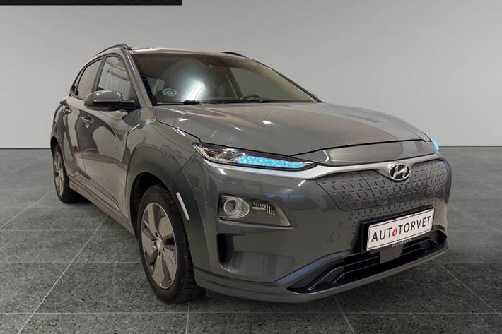 Grå Hyundai Kona fra 2018