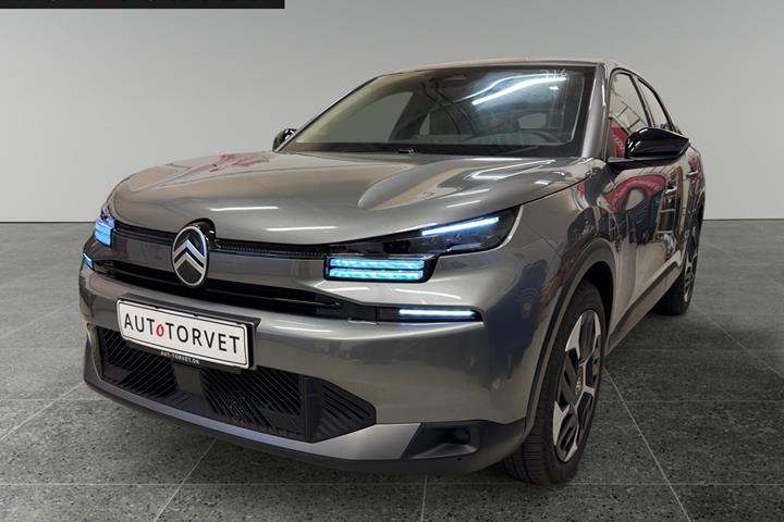 Grå Citroën ë-C4 fra 2025 set udefra
