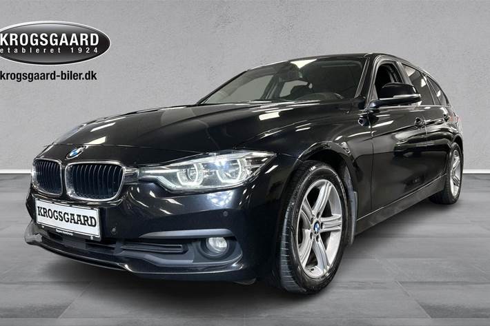 Sort BMW 320d fra 2015