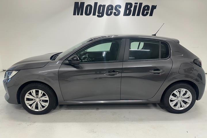 Grå Peugeot 208 fra 2022