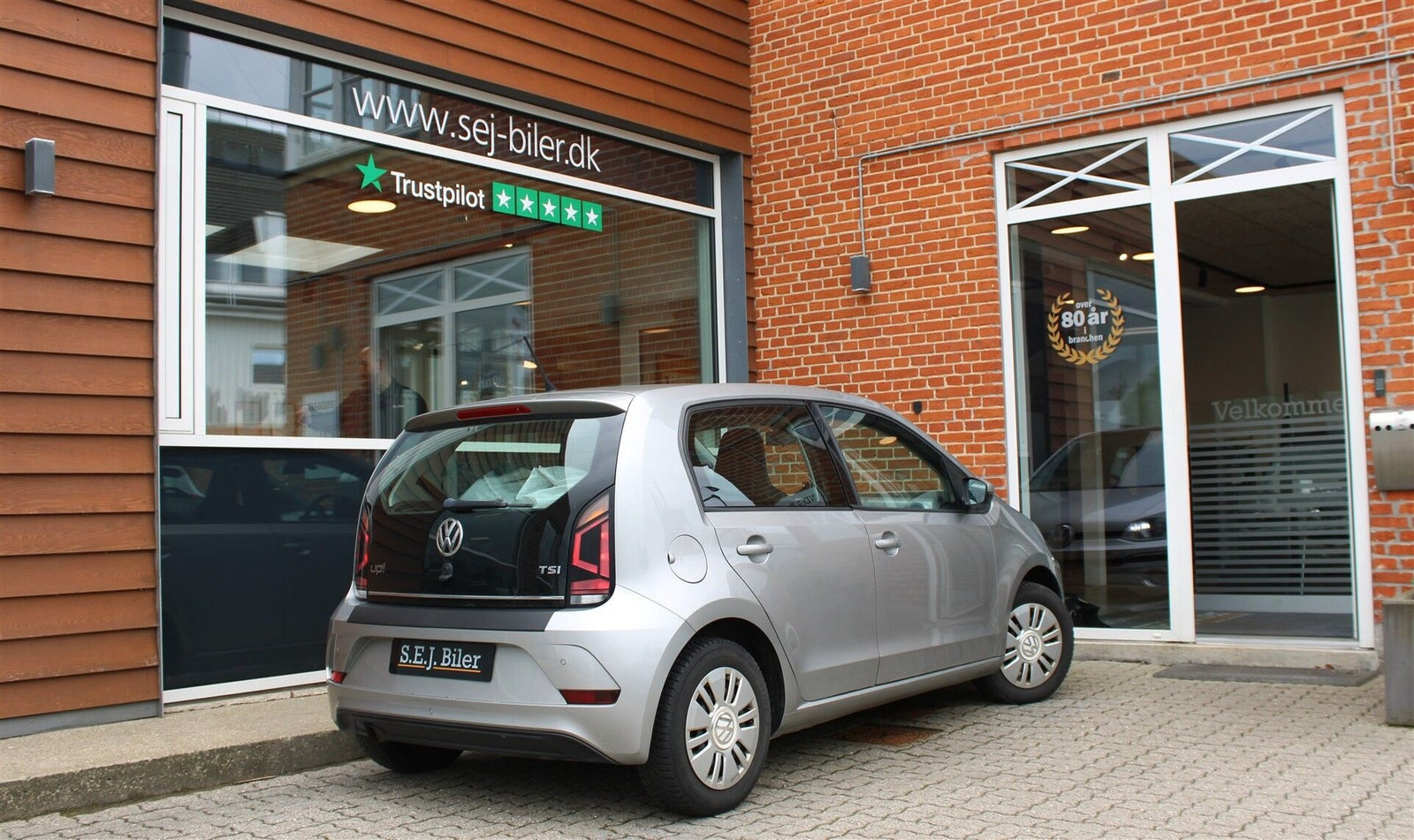Sølv VW UP! fra 2017