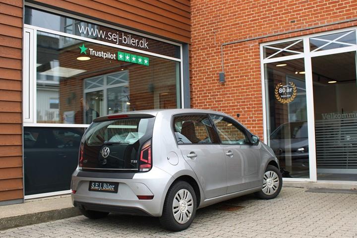 Sølv VW UP! fra 2017