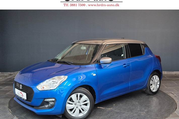 Blå Suzuki Swift fra 2019