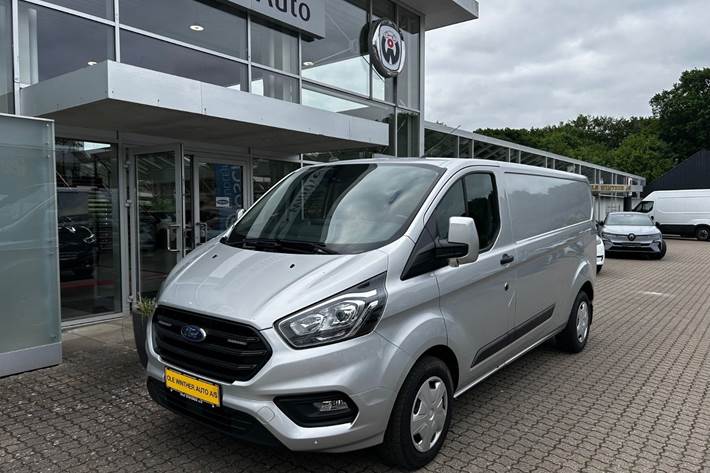 Sølv Ford Transit Custom 300 L2 fra 2019