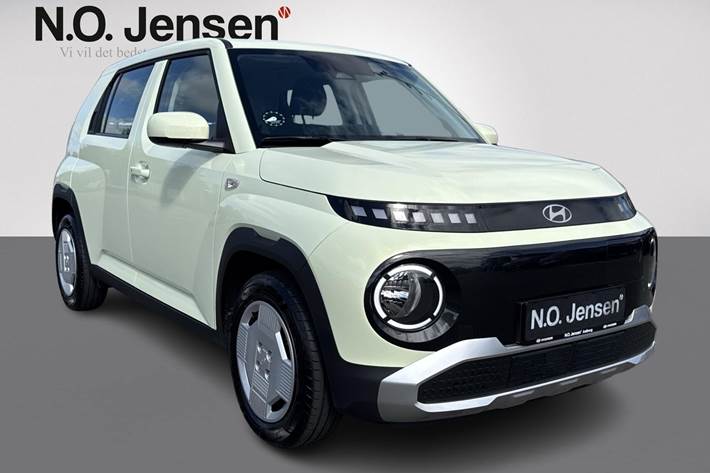Gul Hyundai Inster fra 2025 set udefra