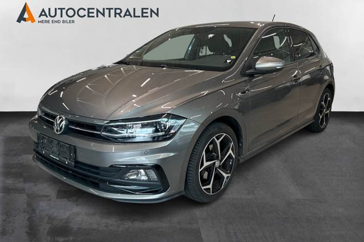 Gul VW Polo fra 2019