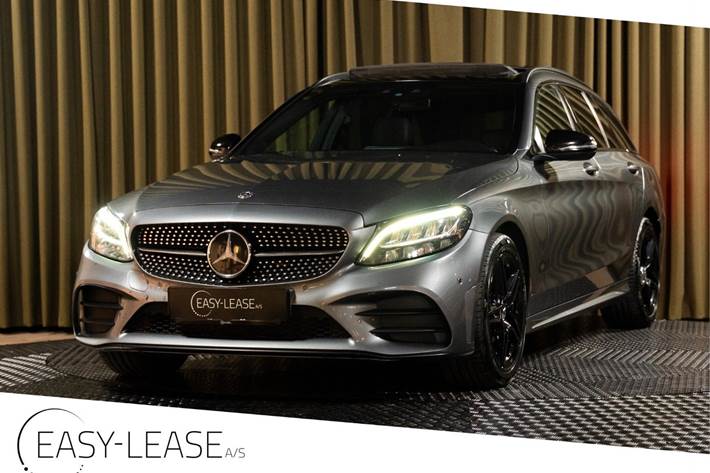 Grå Mercedes C220 d fra 2019