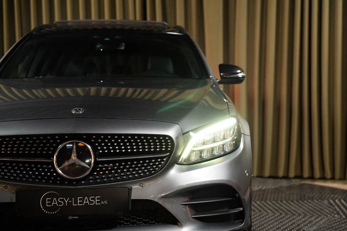 Grå Mercedes C220 d fra 2019