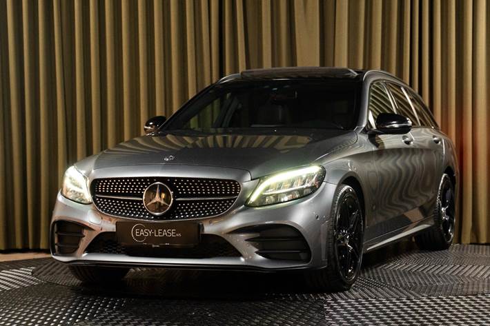 Grå Mercedes C220 d fra 2019