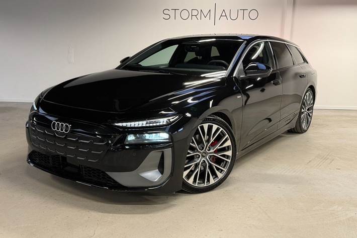 Sort Audi A6 e-tron fra 2025