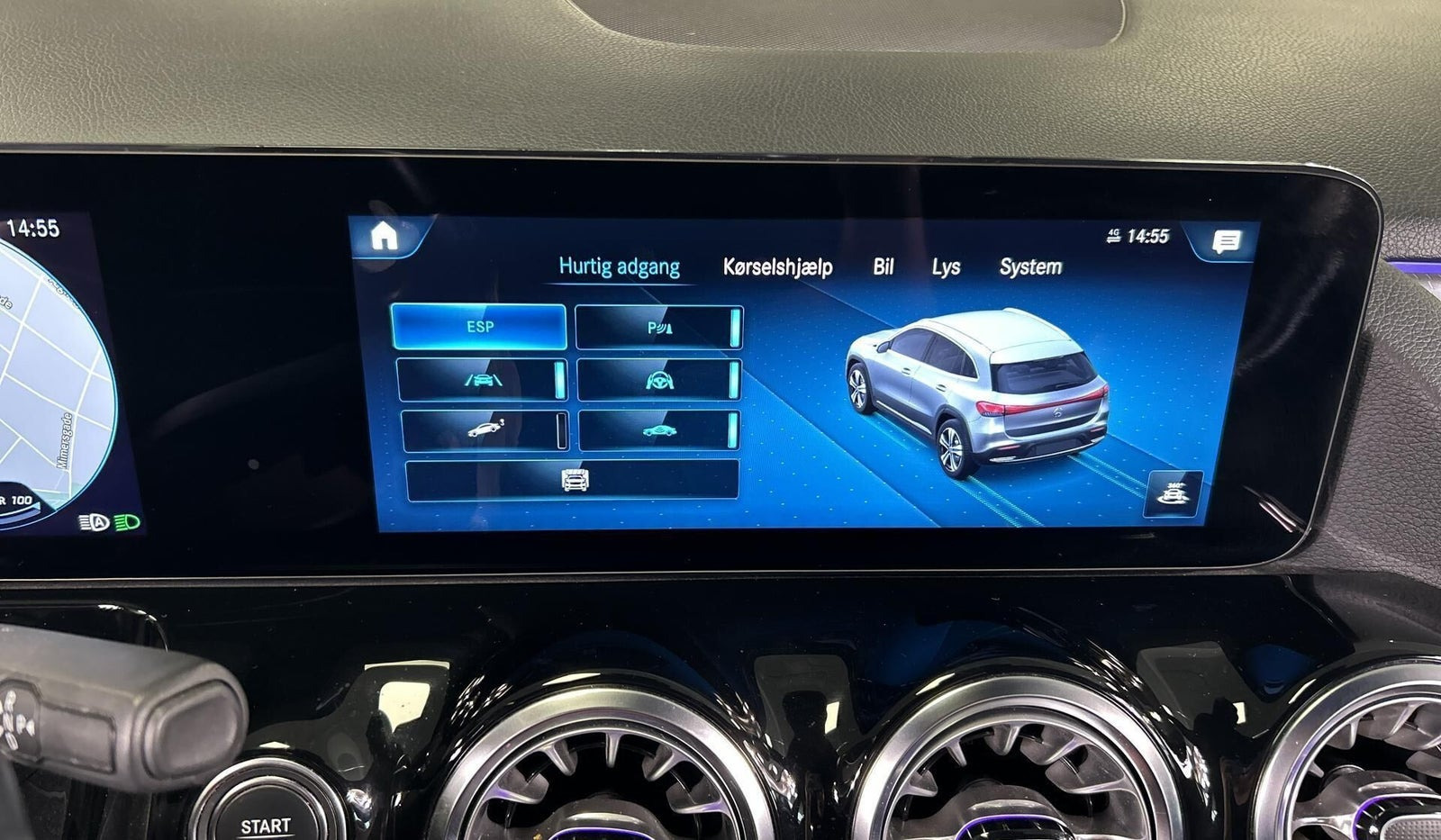 Grå Mercedes EQA250+ fra 2023