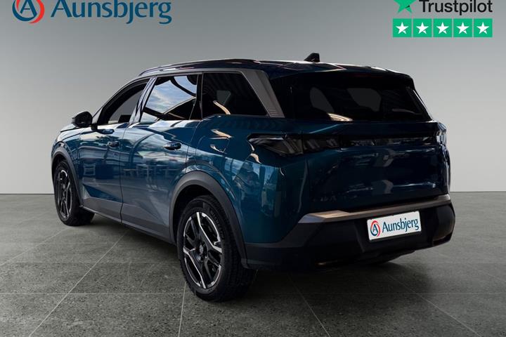 Blå Peugeot e-5008 fra 2025