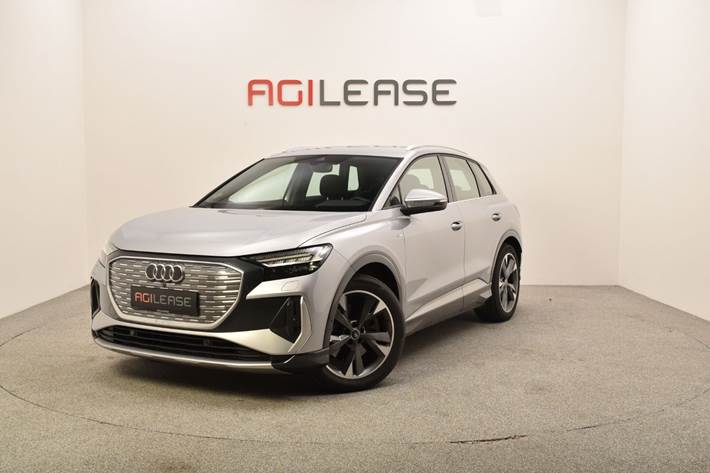 Sølv Audi Q4 e-tron fra 2024