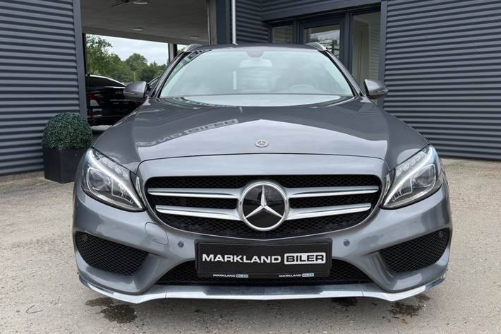 Grå Mercedes C220 d fra 2018