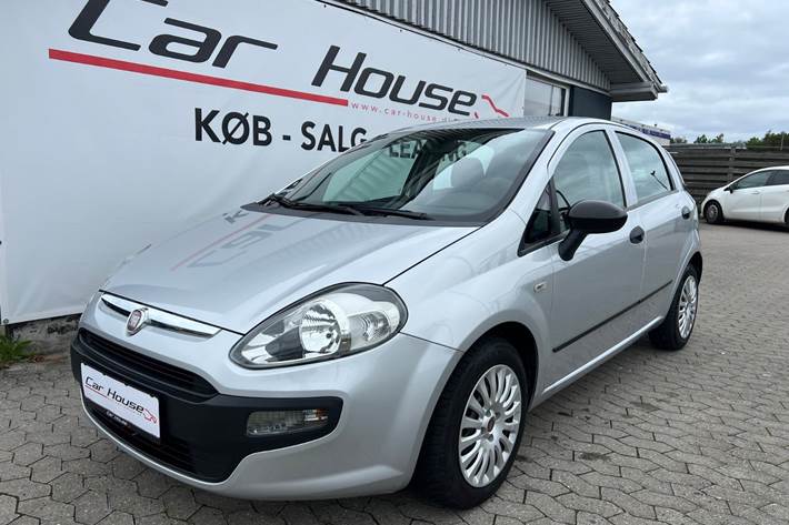Sølv Fiat Punto Evo fra 2010