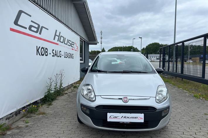 Sølv Fiat Punto Evo fra 2010