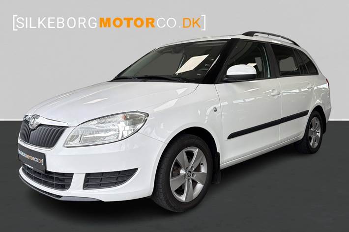 Hvid Skoda Fabia fra 2013