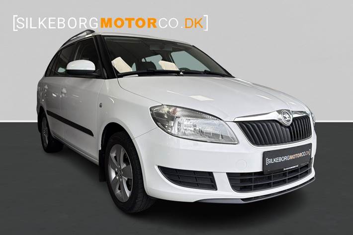 Hvid Skoda Fabia fra 2013