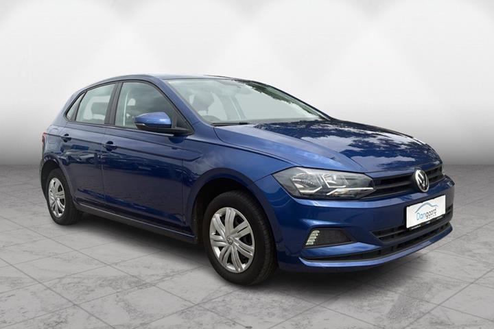 Blå VW Polo fra 2018