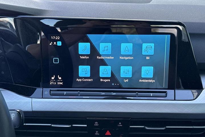 Grå VW Golf VIII fra 2024