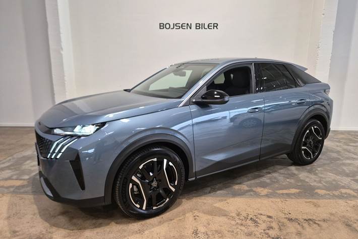 Blå Peugeot e-3008 fra 2025