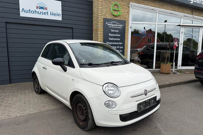 Hvid Fiat 500 fra 2012