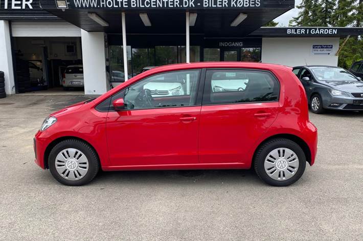 Rød VW UP! fra 2017
