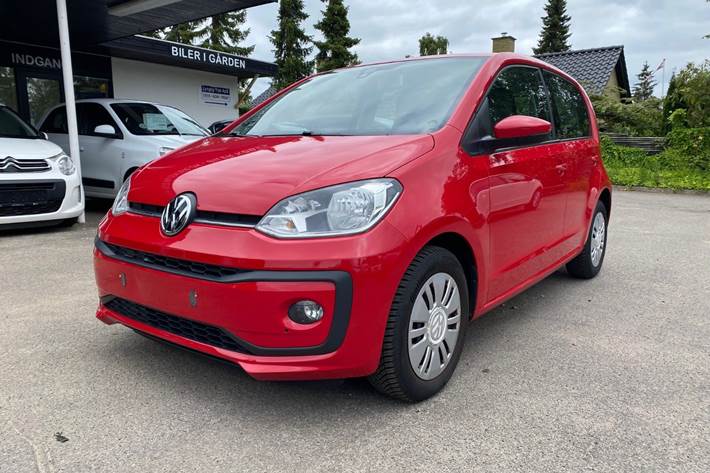 Rød VW UP! fra 2017
