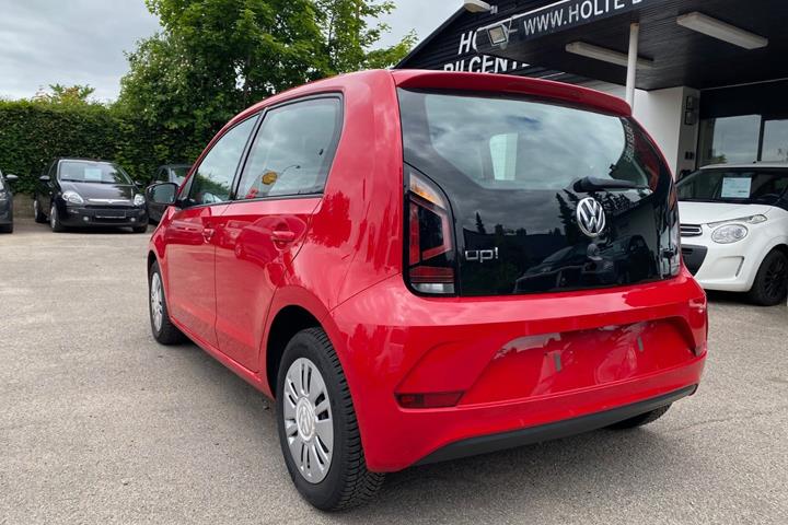 Rød VW UP! fra 2017