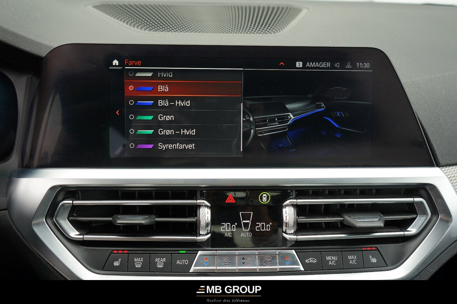Hvid BMW 330i fra 2019
