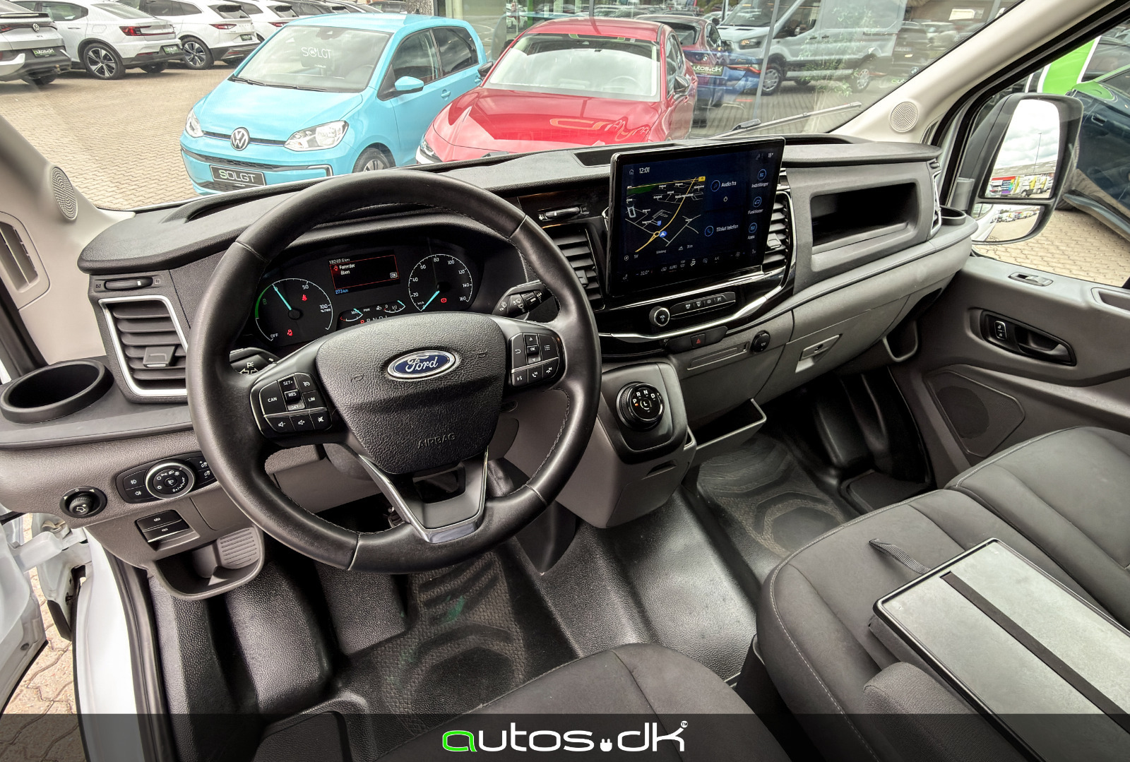 Hvid Ford E-Transit 350 L2 Van fra 2023