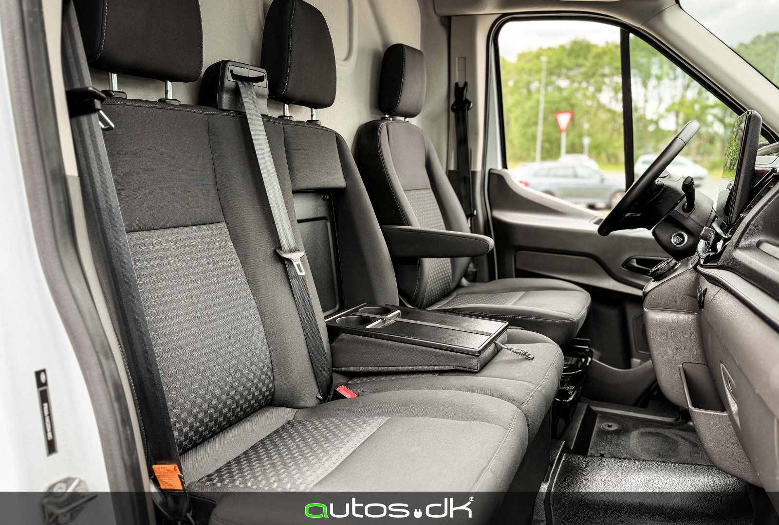 Hvid Ford E-Transit 350 L2 Van fra 2023