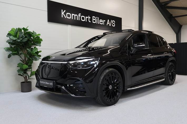 Sort Mercedes EQE500 SUV fra 2024