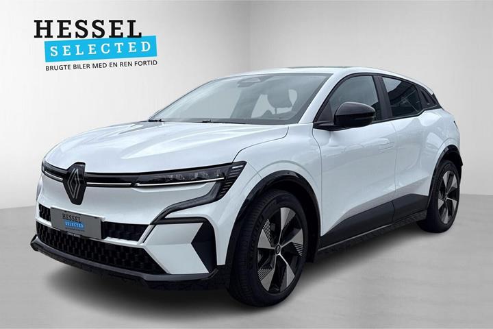 Hvid Renault Megane E-Tech fra 2023 set udefra