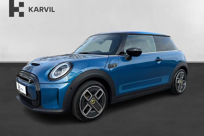 Blå Mini Cooper SE fra 2022